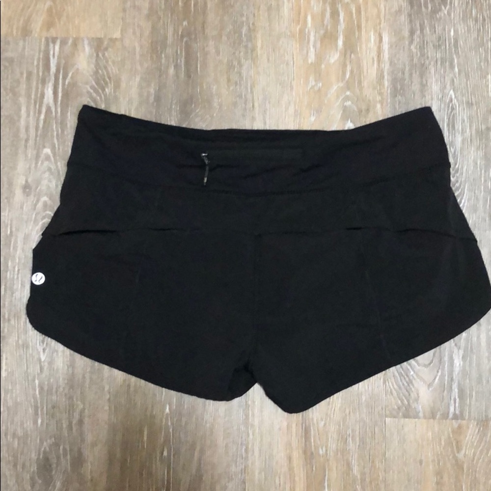 Lululemon Black Speed Up Shorts